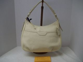 New Dooney and Bourke Leather East West Collins In Ivory R790C