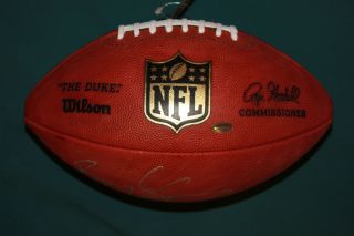 Barry Sanders Autographed Wilson NFL Football Detroit Lions Hall of 