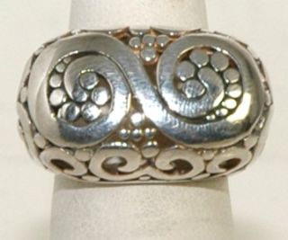 Vintage Barse .925 Sterling Silver Filigree Style Ring, Size 5.25 