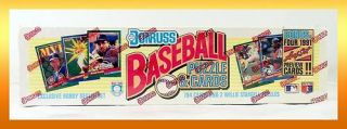 Donruss 1991 Baseball Puzzle Cards Exclusive Hobby Dealer Set New 