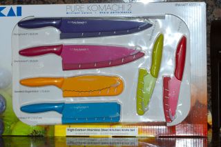   High Carbon Stainless Steel 6 Piece Kitchen Knife Set new in box
