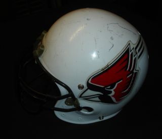 Ball State Cardinals Game Used Helmet Must L K
