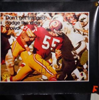 Washington Redskins U.S. DEPT OF JUSTICE DEA Poster CHRIS HANBURGER 