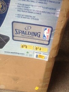 Spalding 72307PR Portable Basketball System 52 Acrylic Backboard 