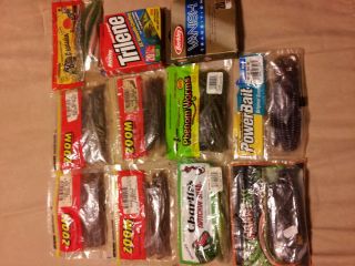 Fishing baits and Line Zoom, Berkley, Mister Twister, Bass Assassin 
