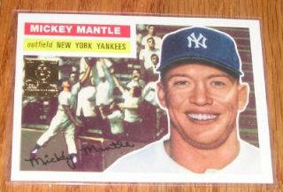 1996 Topps Mickey Mantle Case 6 1956 Topps 135 RARE