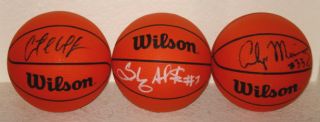 Autographed Basketballs Walker Mourning Rahim