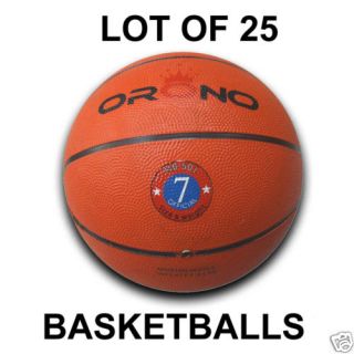 Brand New Lot of 25 Rubber Basketballs Official Size 7