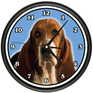 bassett hound wall clock dog doggie pet breed gift price