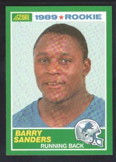 Barry Sanders 1989 89 Score 257 RC Rookie Lions Mint $40