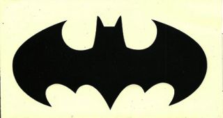 description this is a licensed window decal of batman s bat chest