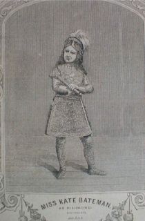 American Theatre 1853 Ellen Kate Bateman Child Actress