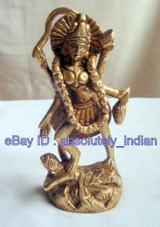 Hindu Goddess Brass Statue Maa Mata Kali Kaali 4HT