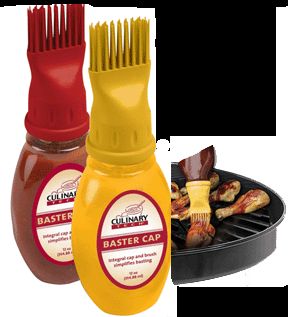 the grill the standard size cap fits most sauce bottles the baster cap 