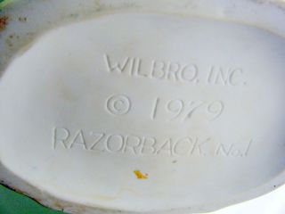 Razorback Decanter Old Bardstown Arkansas Mascot 1979