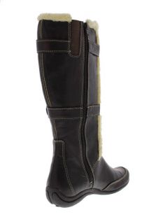 Hush Puppies New Barbaresco Brown Faux Trim Knee High Boots Shoes 11 