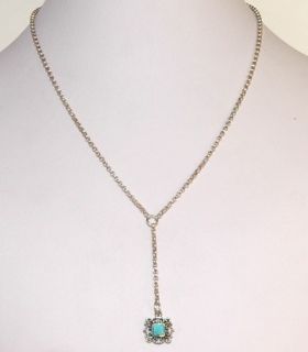 Vintage Barse 1ct Turquoise & 925 Sterling Silver Filigree Necklace 