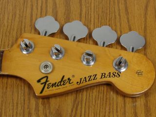 Original 1973 Fender Jazz Bass Neck Tuners Rosewood 19710 Vintage $150 