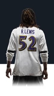   Ravens Ray Lewis Mens Football Away Game Jersey 479378_102_B_BODY