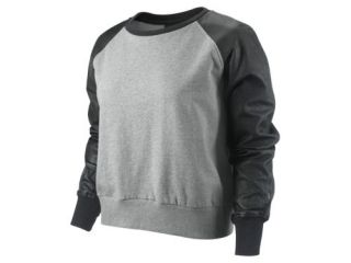 Nike Leather Sleeve Womens Sweatshirt 459612_063 