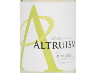 Gård Vintners 2010 Altruism Pinot Gris 6 Pack