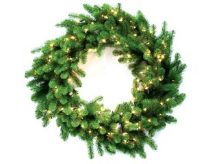 Good Tidings TWE96332 Wreath   Nottingham Pine 48 Prelit Clear Lights