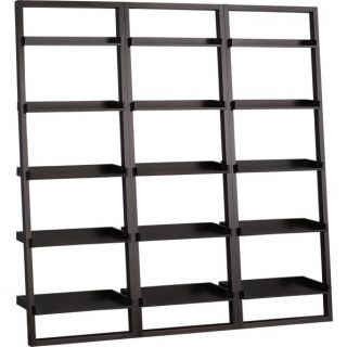  Set of 3 Sloane Espresso 25.5 Leaning Bookcases for 