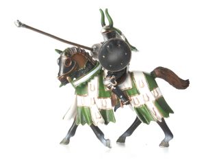 Schleich Tournament Knight with Taurus Emblem on Horse  70047
