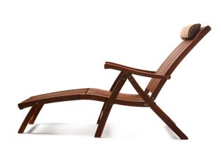 Outdoor Interiors VC7080 Eucalyptus 5 Position Lounge Chair