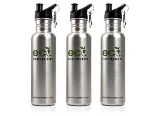 Harvest Trading 26oz Stainless Steel Eco Canteen – 3 Pack