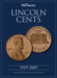 Lincoln Cent 1959 2009 Collectors Folder by Warmans 2009, Hardcover 