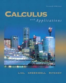 Caclulus with Applications by Nathan P. Ritchey, Raymond N. Greenwell 