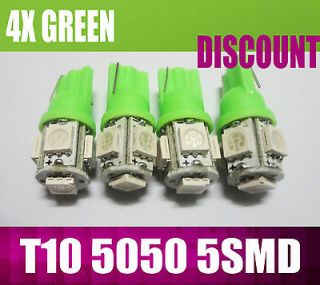 4X Green T10 5 SMD 168 194 W5W 915 920 922 LED Door Light Courtesy 