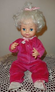 VTG 1969 Horseman Doll 16 Baby Girl Blond Hair Blinking Blue Eyes 