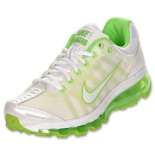 Womens Nike Air Max + 2009 White/Green # 476784 100 Sizes 6 12