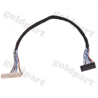 1pc 25cm FIX 30P D6 20 Hole LVDS Screen Cable For LCD Controller Panel 