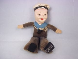 norah wellings cloth sailor doll c 1930 