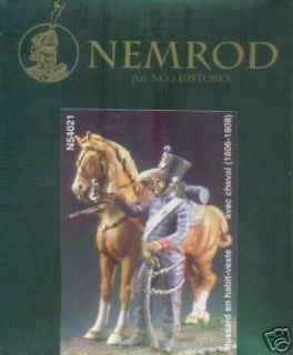 Historex Nemrod Hussar in Coat W/ Horse 54mm 1/32