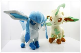 Newly listed New Pokemon 9 Leafeon Glaceon Plush Toy Doll Cute