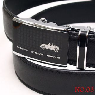 LUXURY★NEW MENS GENUINE LEATHER BELT WITH BUCKLE Casual/formal 