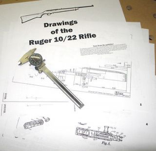 Newly listed Ruger 10/22 Rifle Drawings Receiver Blueprints
