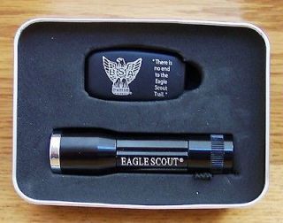 Eagle Scout Flashlight & Money Clip Gift Set Aluminum Keepsake Tin 