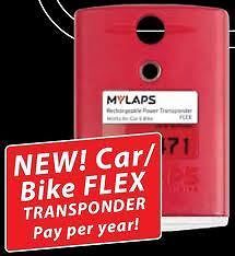 MyLaps Car/Bike FLEX Transponder Rechargeable 1 Year Subscription FREE 
