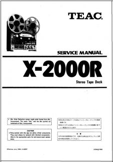 teac x2000r in Reel to Reel Tape Recorders