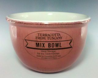 pink ceramiche alfa terracotta from tuscany mix bowl 8 time