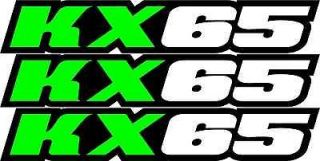 KX 65 Swingarm Airbox Number Plate Decals Sticker KX65 graphics 