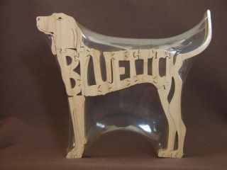 bluetick coonhound hound dog wood toy scroll saw puzzle time