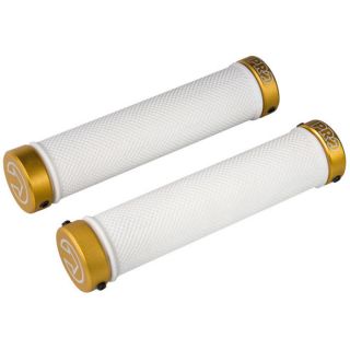 Pro Frs Dual Lock On Ring Grips, 145 x 31.5 mm, White With Gold Lock 