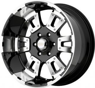 20 inch Diamo 17 Karat black wheels rims 8x6.5 / Dodge Ram 2500 HUMMER 