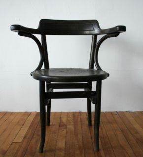 Art Deco Carver Chair Armchair Bentwood 1930s 40s